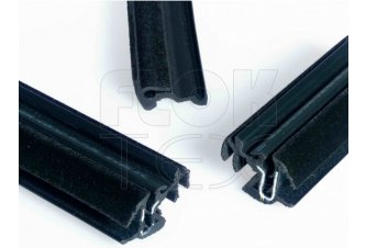 Flock Rubber Sealing Profiles